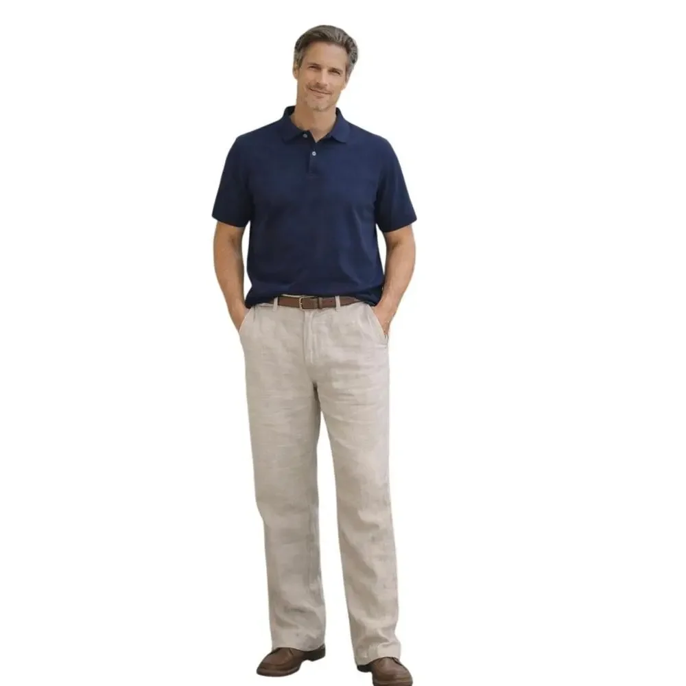 TOMMY BAHAMAS Relax Men’s Linen Straight Leg Trouser Pant 34/30